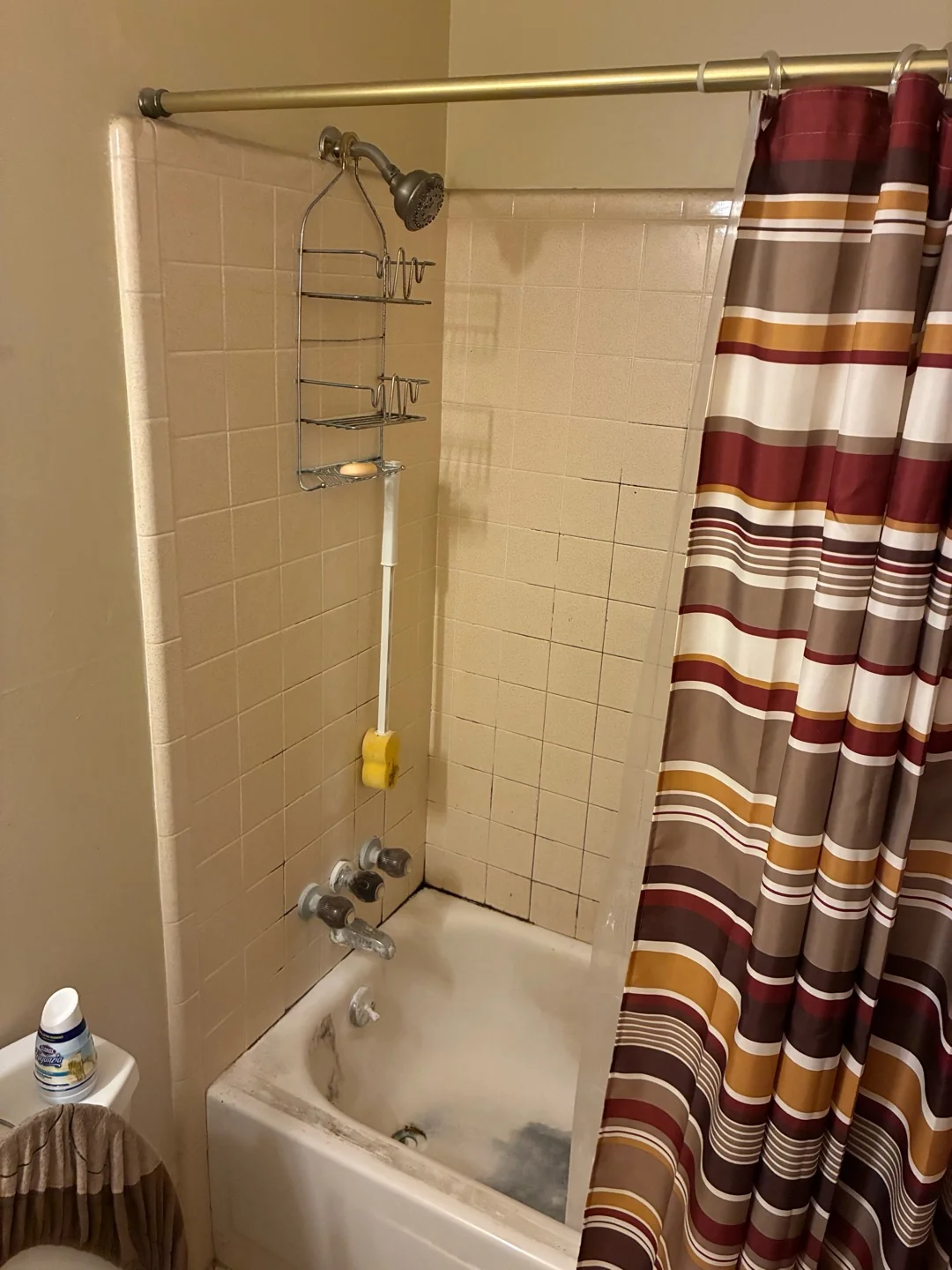 Before photo of a tub to shower conversion in Augusta, GA