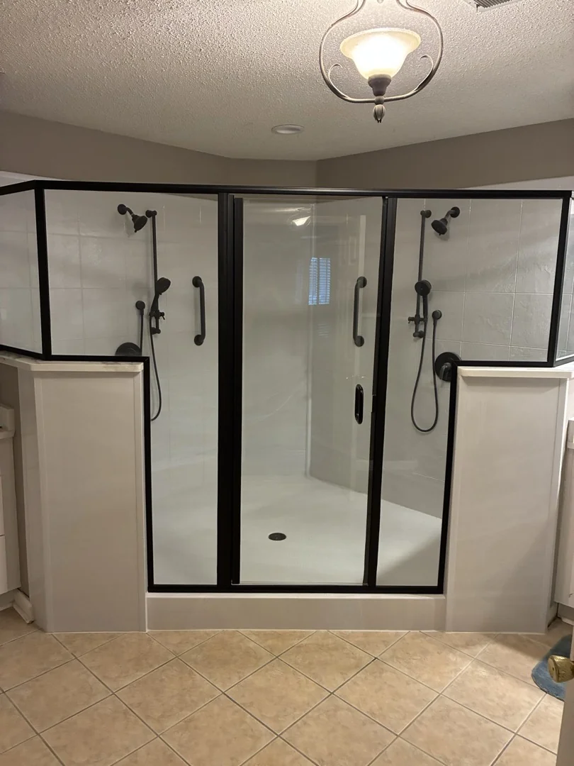 After photo of a tub to shower conversion in Bartlett, TN