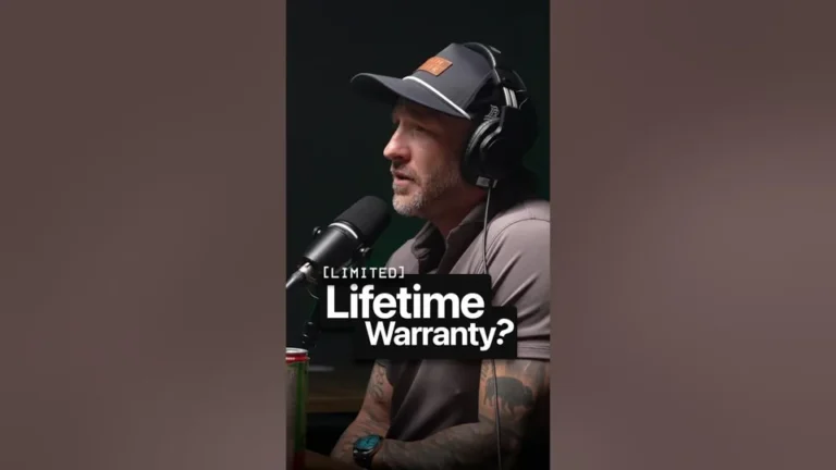 Bath Fitter Fam podcast speaker discussing limited lifetime bathroom warranties