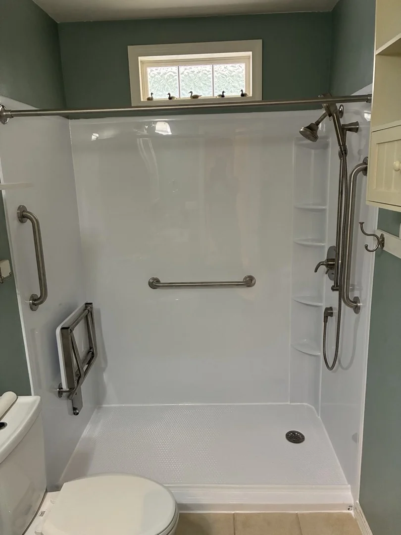 After photo of a tub to shower conversion in Judsonia, AR