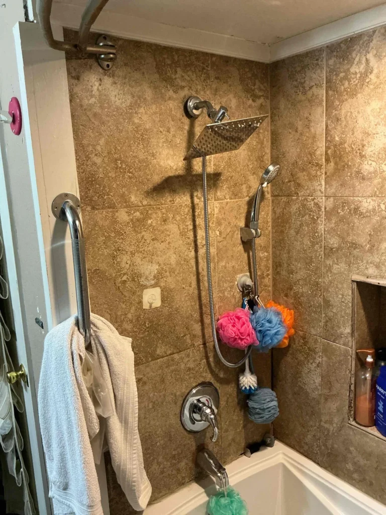 Before Shower Remodeling in Malvern, AR